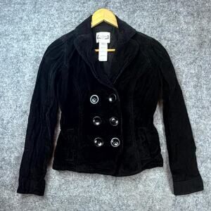 Levi Strauss Signature Corduroy Jacket Women S Black Dark Academia Parisian Chic